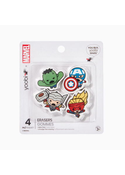 Avengers Eraser 4-Pack